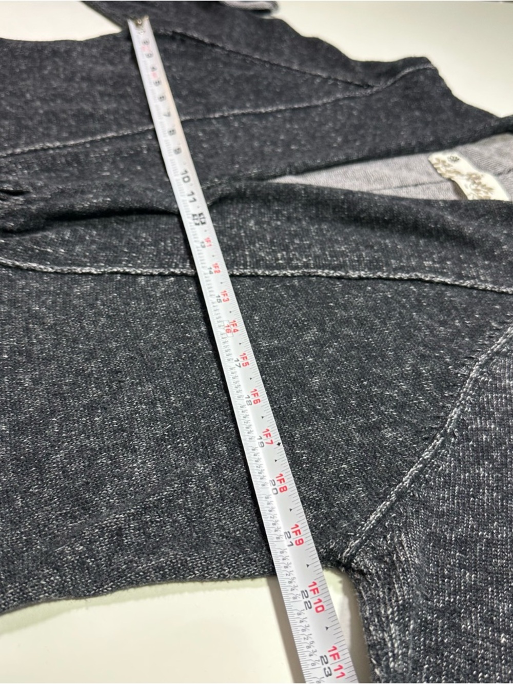 Aventura Clothing Cardigan Size L Gray Cotton Cashmere Open Front Lightweight - Picture 13 of 16